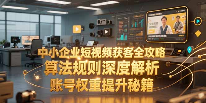 中小企业短视频获客全攻略，算法规则深度解析，账号权重提升秘籍-鑫梵淘