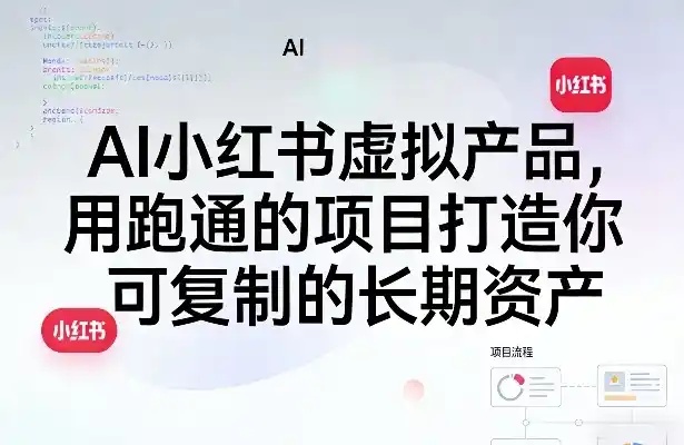 AI小红书虚拟产品，用跑通的项目打造你可复制的长期资产-鑫梵淘