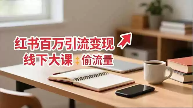 小红书百万引流变现-11月线下大课：分享从0到百万引流路径，手把手教偷流量、拿结果-鑫梵淘