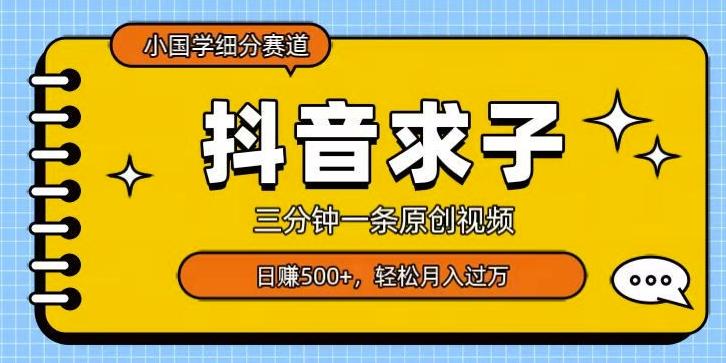 小国学细分赛道，三分钟一条原创视频，日赚500+，可矩阵复制-鑫梵淘
