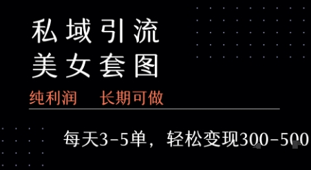 私域卖套图每天3-5单 每单利润99-2张+-鑫梵淘