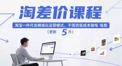 淘差价课程，淘宝一件代发精细化运营模式，不囤货低成本做电商(更新12月)-鑫梵淘