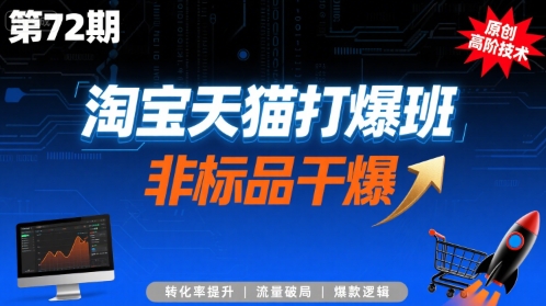 淘宝天猫打爆班原创高阶技术第72期，非标品干爆-鑫梵淘