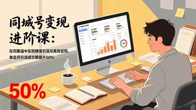 同城号变现进阶课：在同城赛道中实现精准引流与高效变现，单店月引流成交额提升50%-鑫梵淘