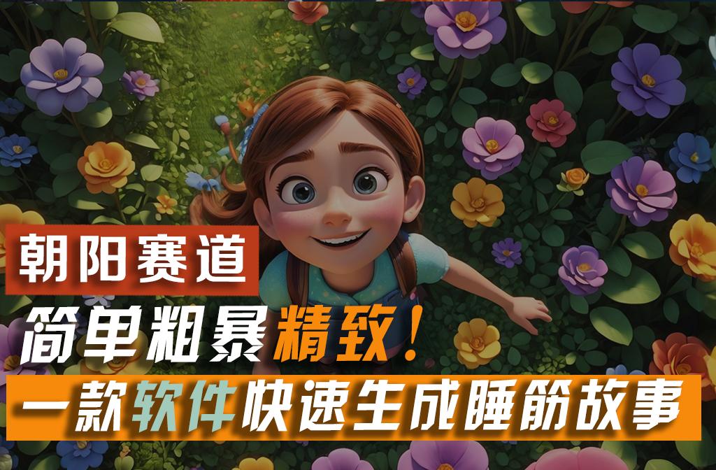 利用一款软件5分钟一条爆款睡筋故事，简单粗暴精致！小白月入2w+-鑫梵淘