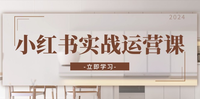 小红书实战运营课：从开通店铺到直播话术，打造爆款笔记与高效直播-鑫梵淘