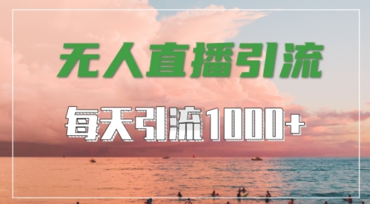抖音快手视频号全平台通用，无人直播引流法，超暴力引流1000+高质量精准创业粉【揭秘】-鑫梵淘