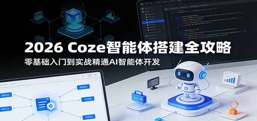 2026 Coze智能体搭建全攻略：零基础入门到实战精通AI智能体开发-鑫梵淘