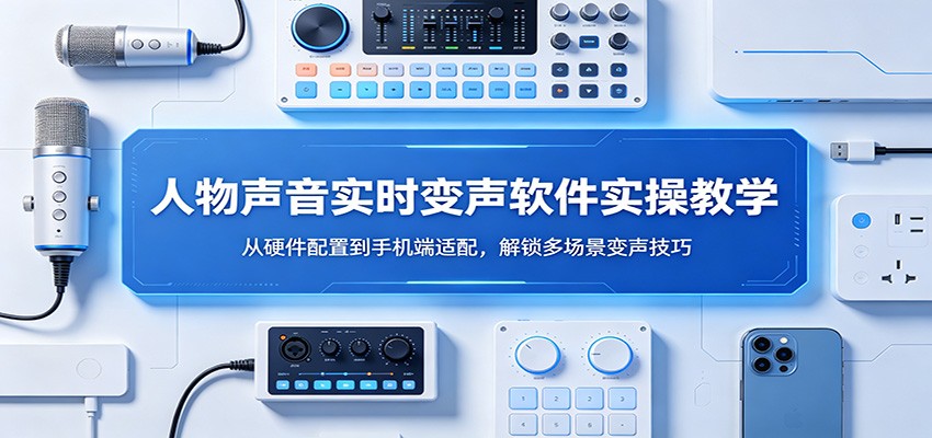 人物声音实时变声软件实操教学：从硬件配置到手机端适配，解锁多场景变声技巧-鑫梵淘