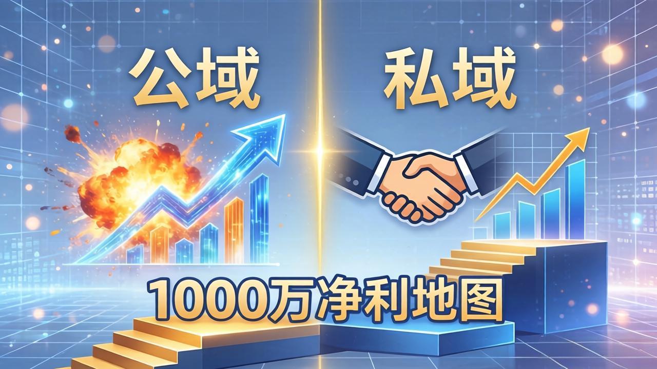 公域玩命出爆款，私域悄悄做成交：这套AI内训课，2026给你打通1000万净利的地图-鑫梵淘