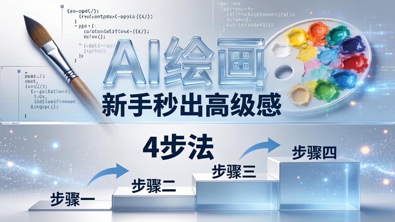 AI绘画入门别再硬磕了！即梦4步法：万能提示词公式+BRTR框架，新手秒出高级感-鑫梵淘