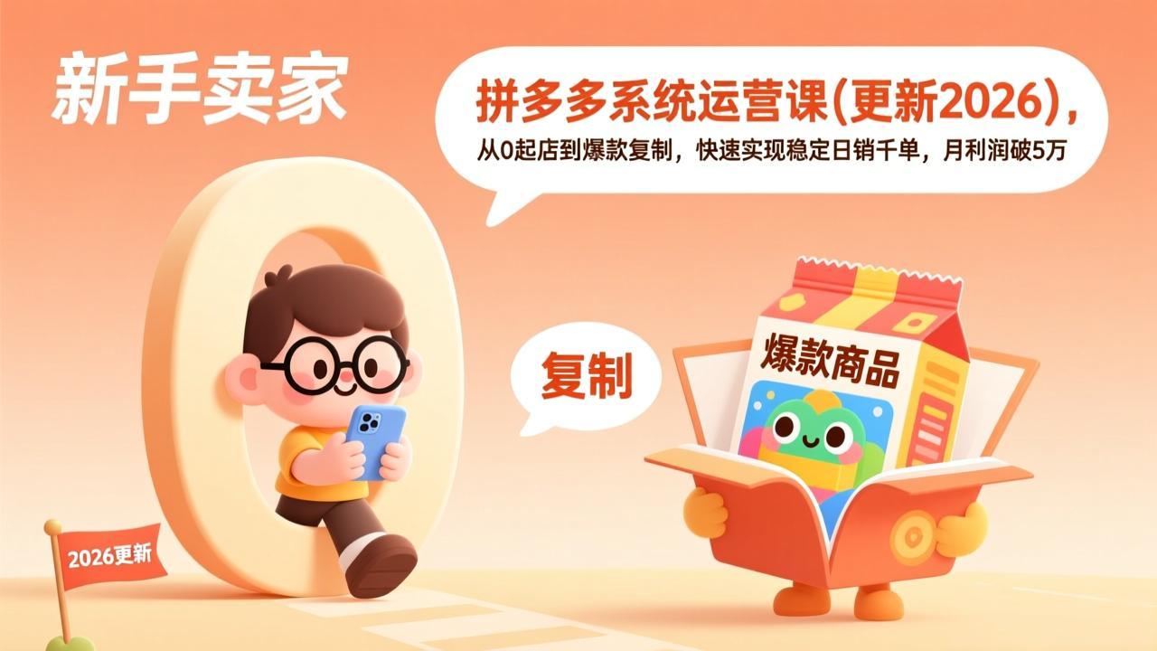拼多多系统运营课(更新4月-鑫梵淘