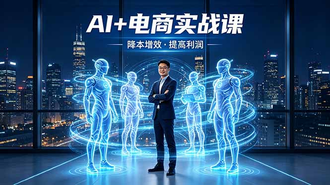 AI+电商实战课，1人+N个AI 智能体，把SOP变AI员工，实现降本增效提高利润-鑫梵淘