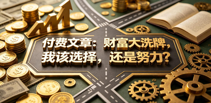 付费文章：财富大洗牌，我该选择，还是努力？-鑫梵淘