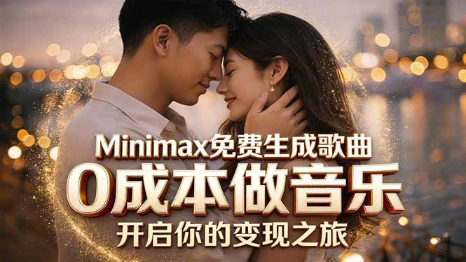Minimax免费生成歌曲实测！0成本做音乐，说唱流行Lofi一键生成-鑫梵淘