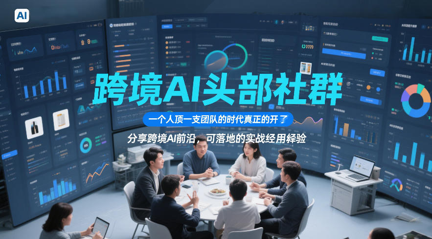 跨境AI头部社群，一个人顶一支团队的时代真正的开始了，分享跨境AI前沿，可落地的实战经验(更新5月11日)-鑫梵淘