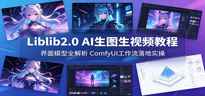 Liblib2.0 AI生图生视频教程：界面模型全解析，ComfyUI工作流落地实操-鑫梵淘