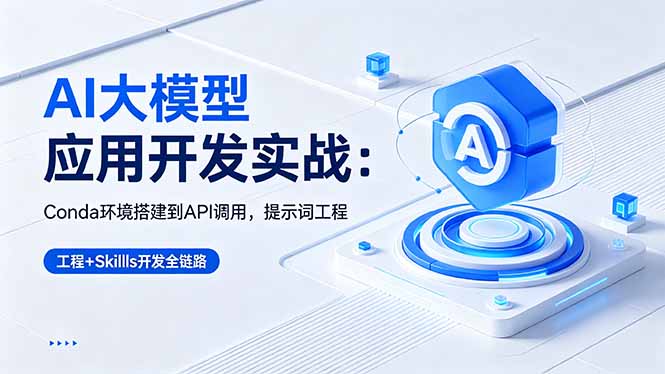 AI 大模型应用开发实战：Conda环境搭建到API调用，提示词工程+Skills开发全链路-鑫梵淘