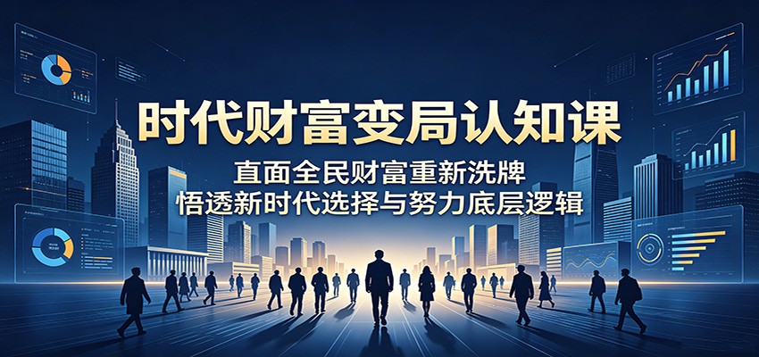 时代财富变局认知课：直面全民财富重新洗牌，悟透新时代选择与努力底层逻辑-鑫梵淘