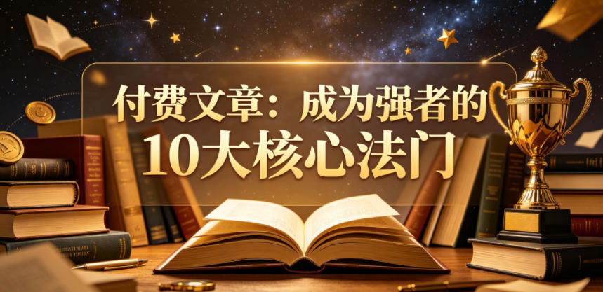 付费文章：成为强者的10大核心法门-鑫梵淘