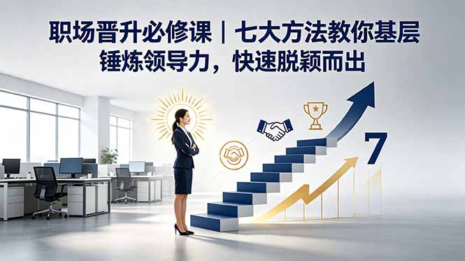 付费文章：职场晋升必修课｜七大方法教你基层锤炼领导力，快速脱颖而出-鑫梵淘