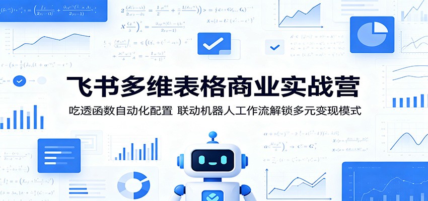 飞书多维表格商业实战营：吃透函数自动化配置，联动机器人工作流解锁多元变现模式-鑫梵淘