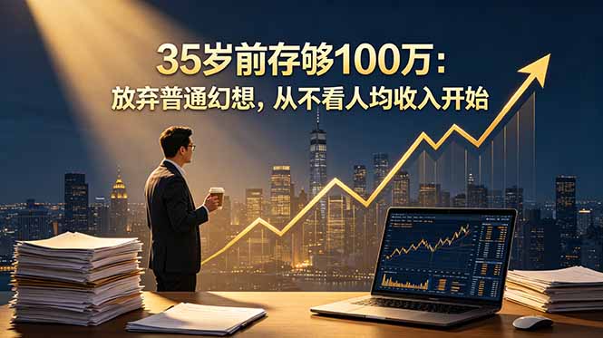35岁前存够100万：放弃普通幻想，从不看人均收入开始-鑫梵淘