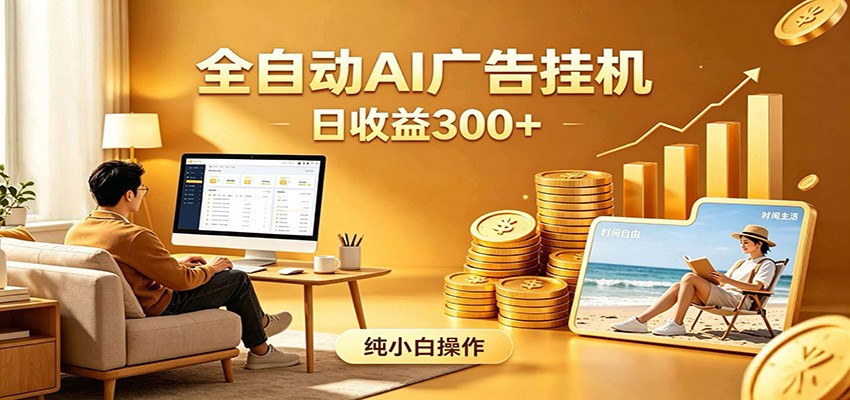 AI风口项目，全程解放双手，后台自动运行赚取收益，每天稳定收益300+-鑫梵淘
