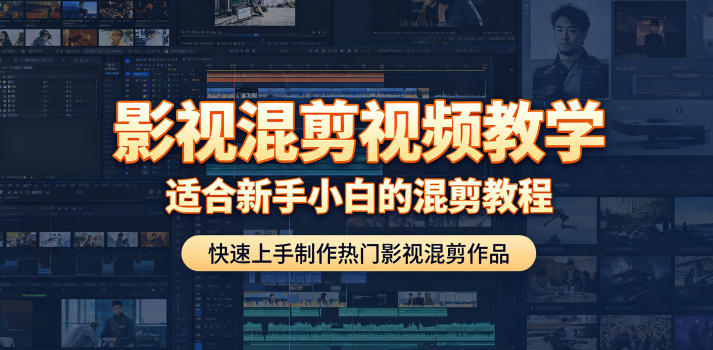 影视混剪视频教学，适合新手小白的混剪教程，快速上手制作热门影视混剪作品-鑫梵淘