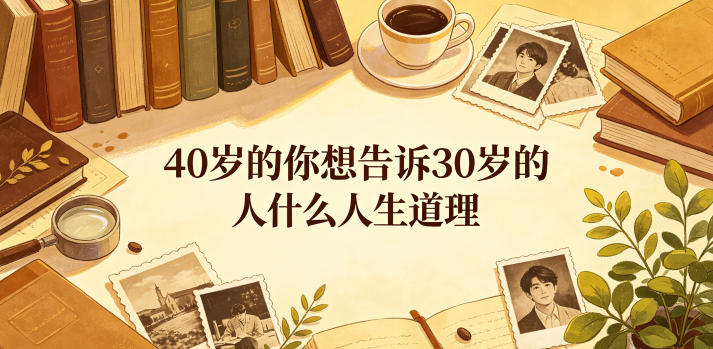 公众号付费文章：40岁的你想告诉30岁的人什么人生道理？-鑫梵淘