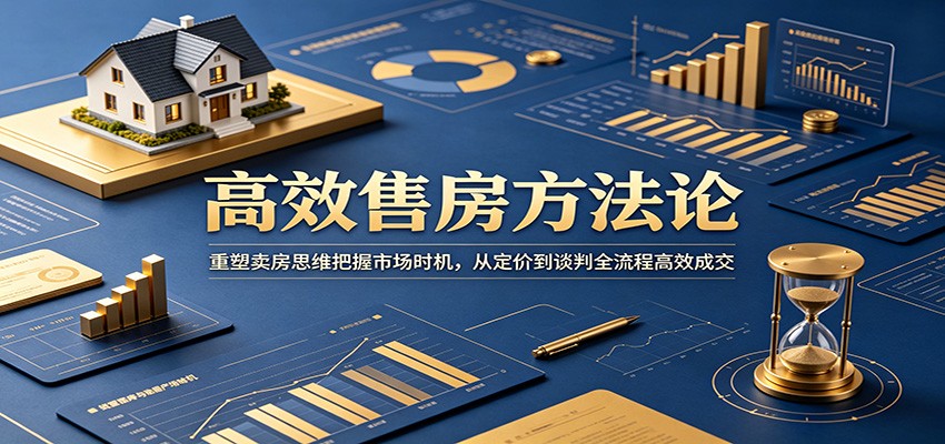 高效售房方法论：重塑卖房思维把握市场时机，从定价到谈判全流程高效成交-鑫梵淘