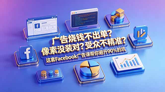 广告烧钱不出单？像素没装对？受众不精准？这套Facebook广告课帮你避开90%的坑-原创双语字幕-鑫梵淘