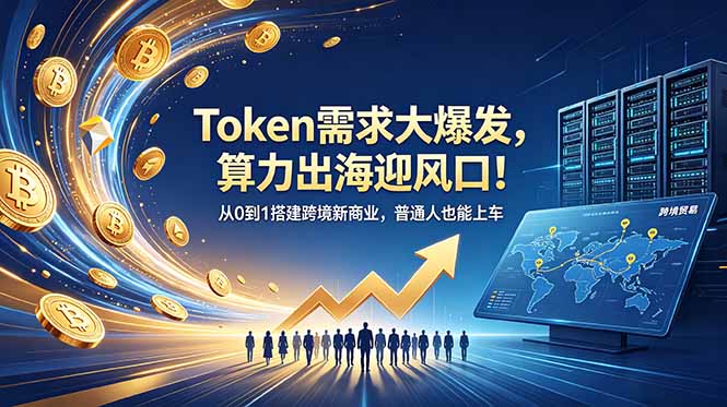 Token需求大爆发，算力出海迎风口！从0到1搭建跨境新商业，普通人也能上车-鑫梵淘