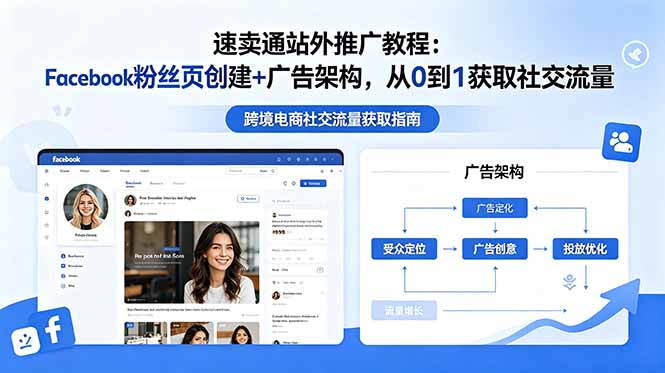 速卖通站外推广教程：Facebook粉丝页创建+广告架构，从0到1获取社交流量-鑫梵淘