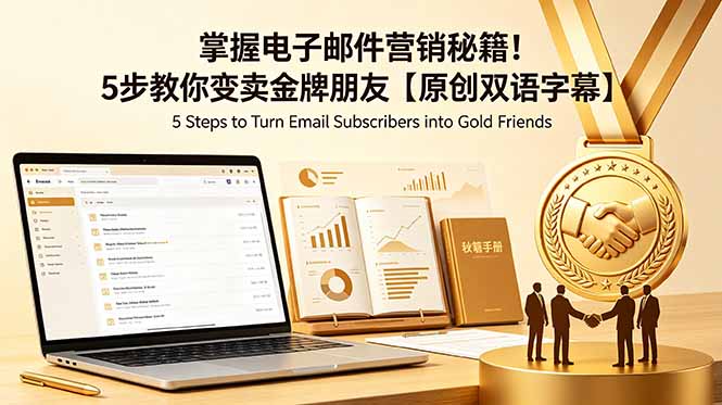 掌握电子邮件营销秘籍！5步教你变卖金牌朋友【原创双语字幕】-鑫梵淘