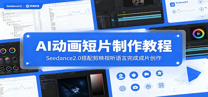 AI动画短片制作教程：Seedance2.0搭配剪映视听语言完成成片创作-鑫梵淘