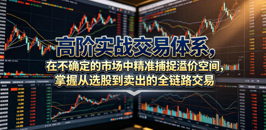 高阶实战交易体系，在不确定的市场中精准捕捉溢价空间，掌握从选股到卖出的全链路交易心法(更新6月)-鑫梵淘