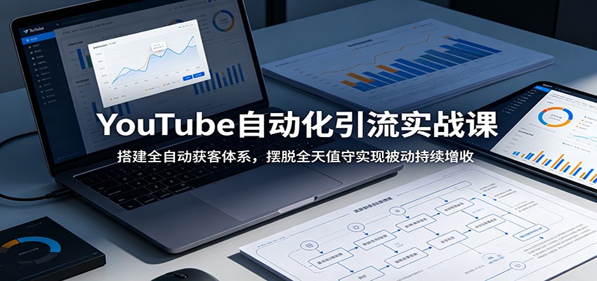 YouTube自动化引流实战课：搭建全自动获客体系，摆脱全天值守实现被动持续增收-鑫梵淘