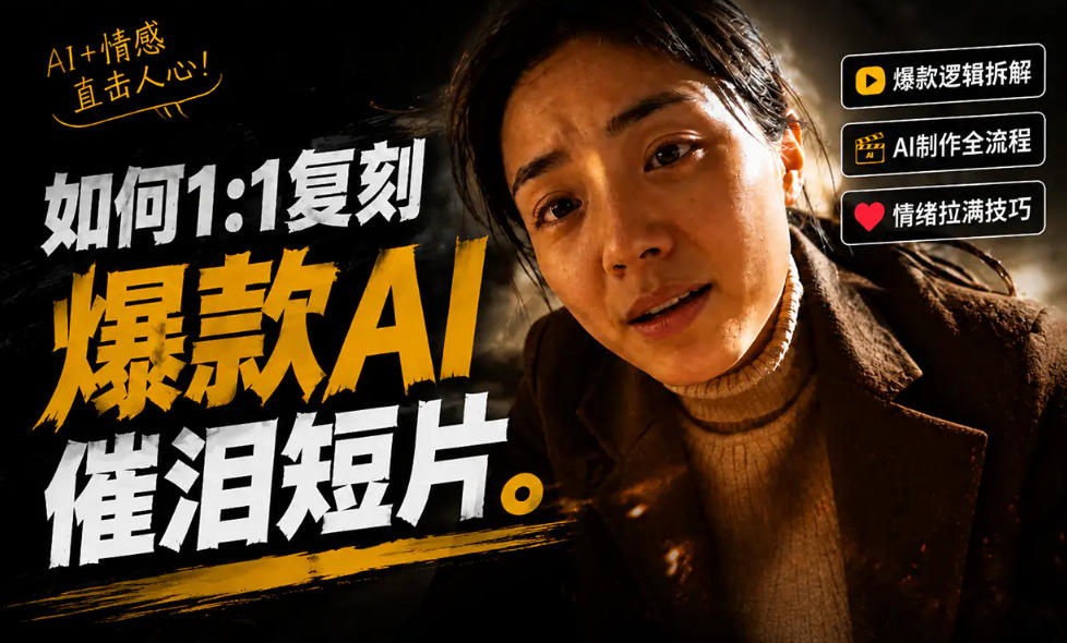豆包+Gemini生成真人AI短剧-拆解复刻百万爆款第一人称短片，一站式讲透爆款复刻全流程-鑫梵淘