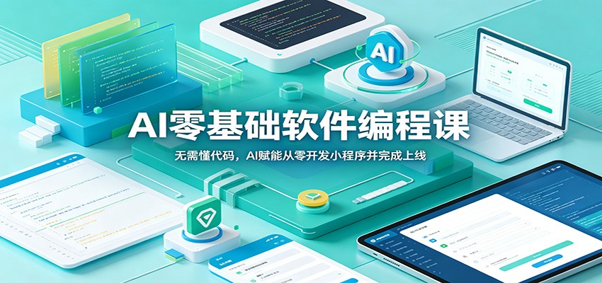 AI零基础软件编程课：无需懂代码，AI赋能从零开发小程序并完成上线-鑫梵淘