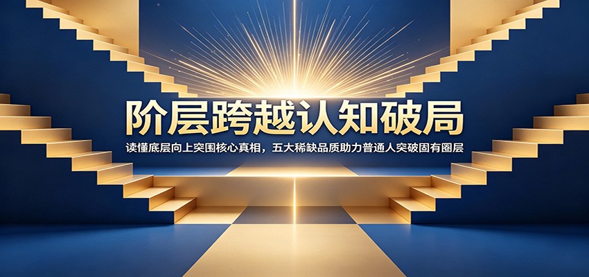 阶层跨越认知破局：读懂底层向上突围核心真相，五大稀缺品质助力普通人突破固有圈层-鑫梵淘