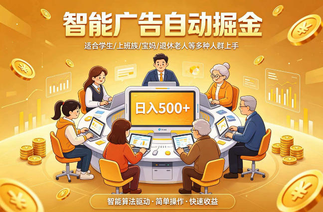 2026年最好做的项目：自动掘金项目，小白轻易上手，单日轻松收入500+【揭秘】-鑫梵淘