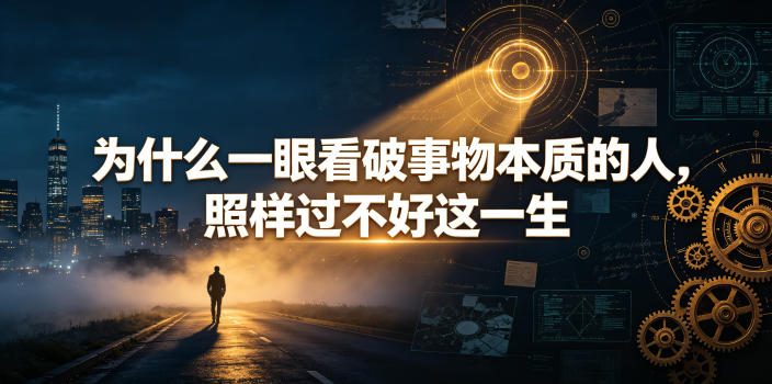 付费文章：为什么一眼看破事物本质的人，照样过不好这一生-鑫梵淘