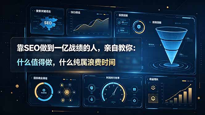 靠SEO做到一亿战绩的人，亲自教你：什么值得做，什么纯属浪费时间【原创双语字幕】-鑫梵淘