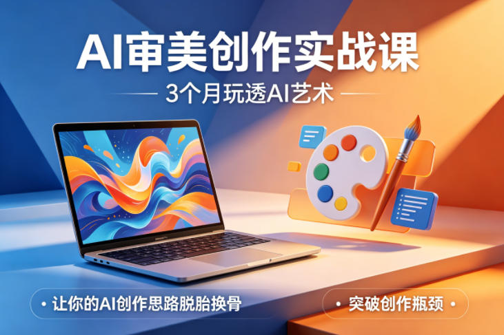 AI审美创作实战课，3个月玩透AI艺术，让你的AI创作思路脱胎换骨，突破创作瓶颈(更新0706)-鑫梵淘