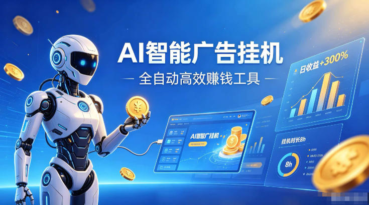 AI智能广告挂G，在家自动賺收益，全程无需人工操作、不用直播、不用拉人【揭秘】-鑫梵淘