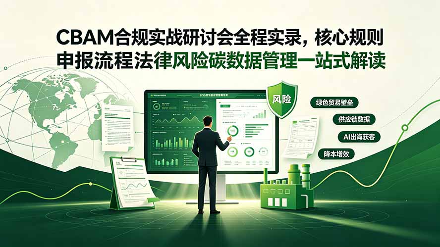 CBAM合规实战研讨会全程实录，核心规则申报流程法律风险碳数据管理一站式解读-鑫梵淘