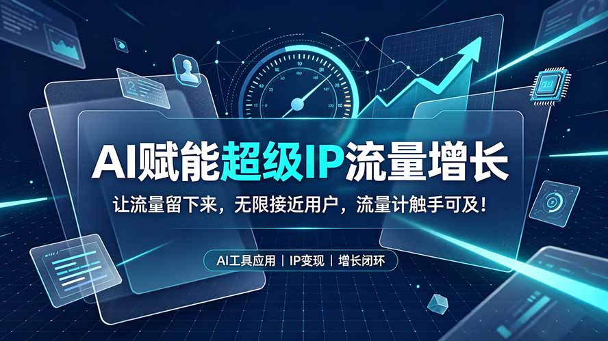AI赋能超级IP流量增长：让流量留下来，无限接近用户，流量计触手可及！-鑫梵淘