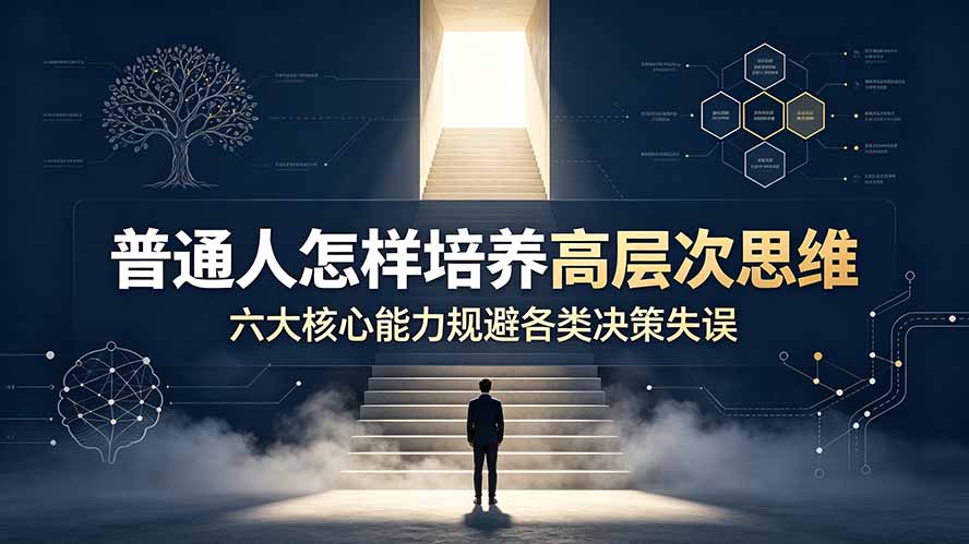 付费文章：普通人怎样培养高层次思维，六大核心能力规避各类决策失误-鑫梵淘