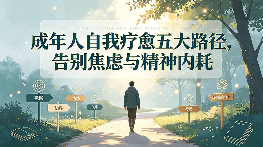 付费文章：成年人自我疗愈五大路径，告别焦虑与精神内耗-鑫梵淘